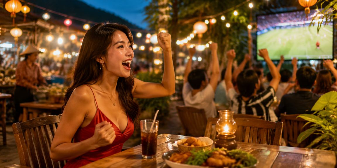 Người dùng tại Ninh Bình uống cà phê và xem thông tin xổ số và ưu đãi cá cược trực tuyến